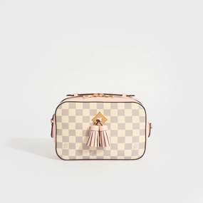 Saintonge Shoulder Bag in Damier Azur Canvas