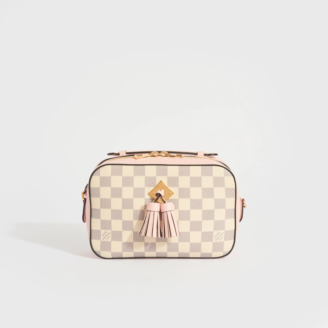 Saintonge Shoulder Bag in Damier Azur Canvas