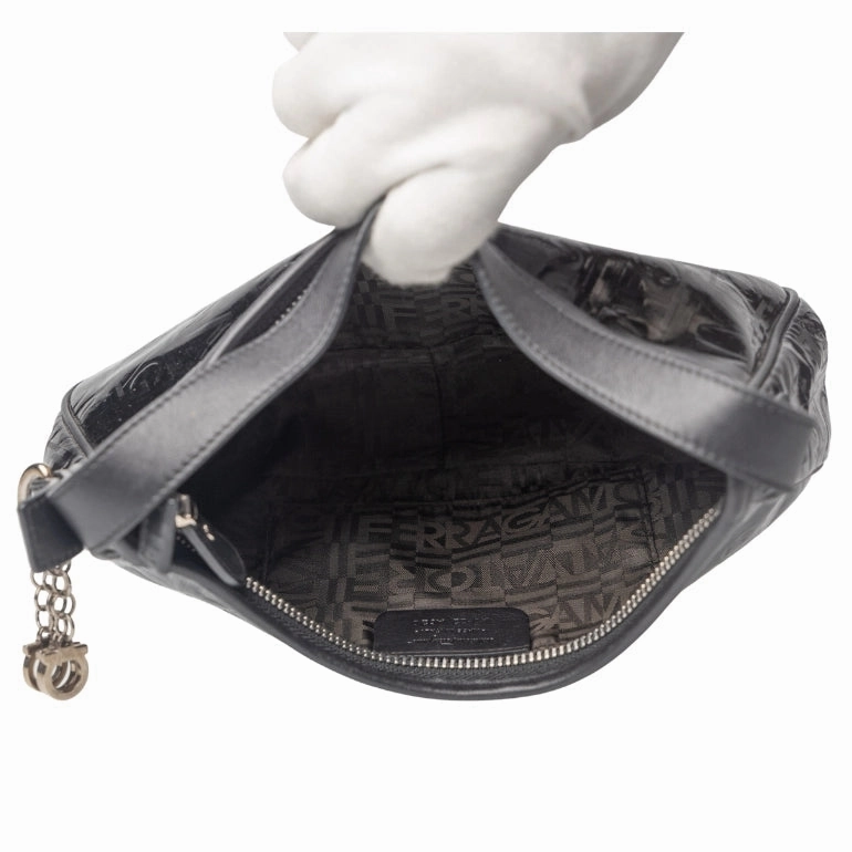 Salvatore Ferragamo Patent Leather Shoulder Bag
