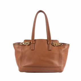 Salvatore Ferragamo Verve Leather Tote