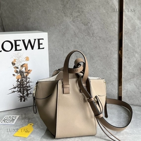 Sand Compact Hammock Bag In Soft Grained Calfskin Leather Crossbody Bag for Women