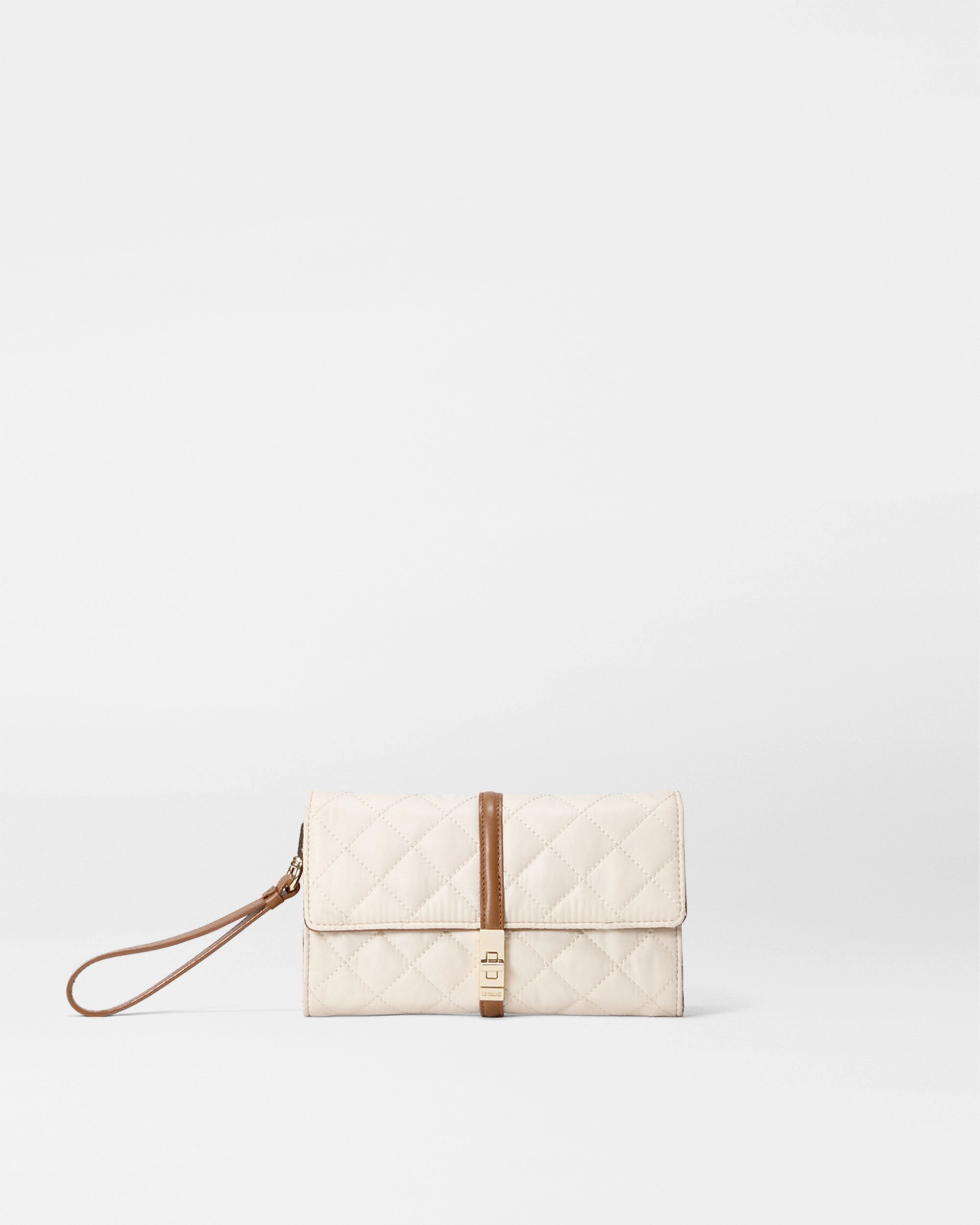Sandshell with Brown Astor Convertible Crossbody (Fabric)
