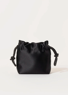 Satin Drawstring Evening Bag