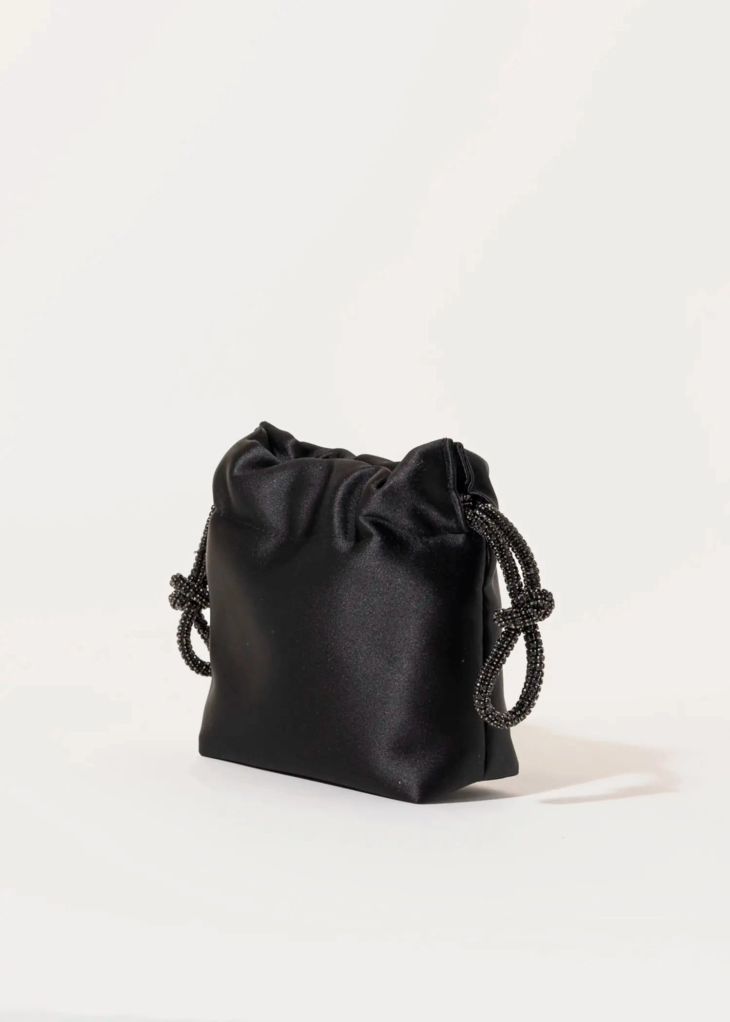 Satin Drawstring Evening Bag
