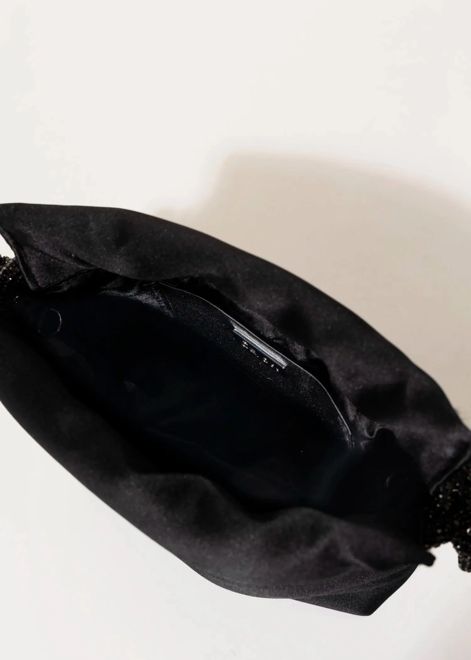 Satin Drawstring Evening Bag