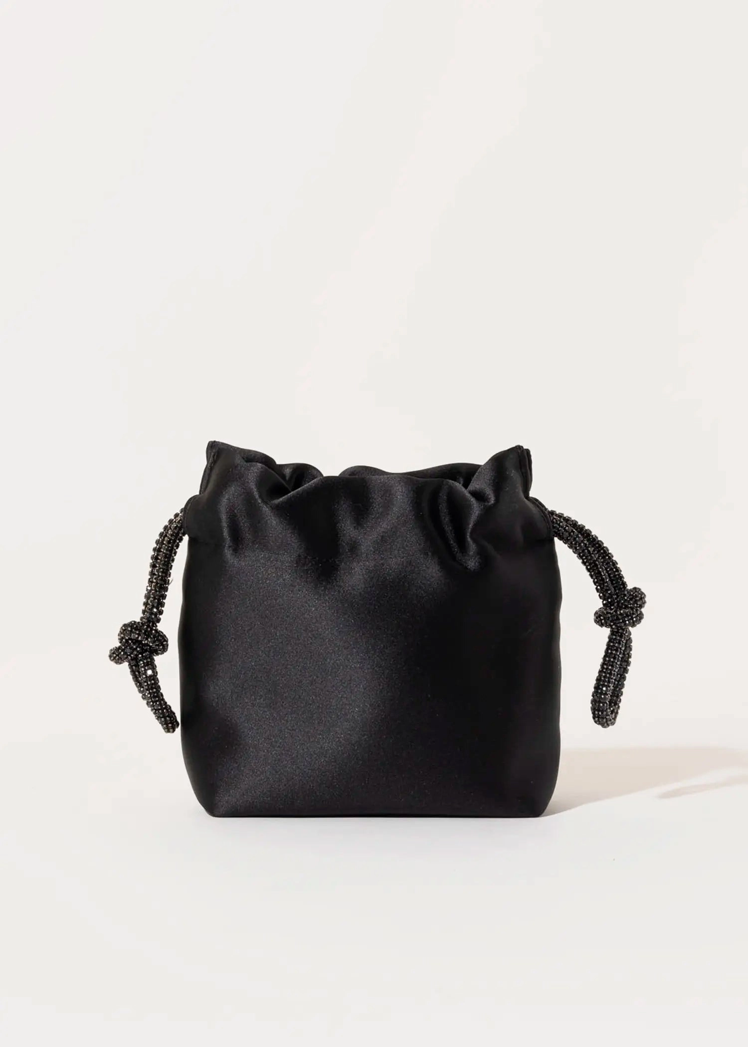 Satin Drawstring Evening Bag
