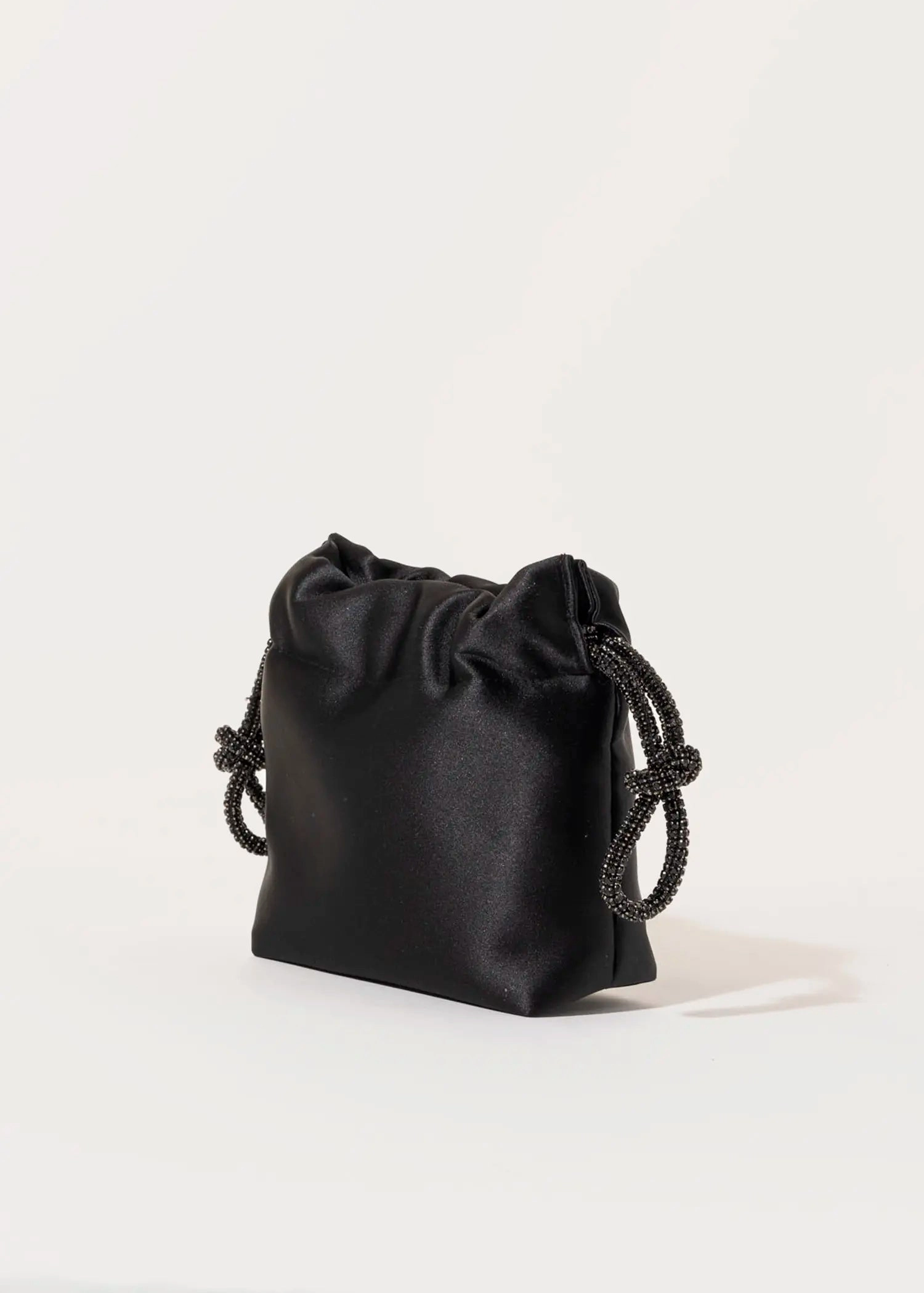 Satin Drawstring Evening Bag