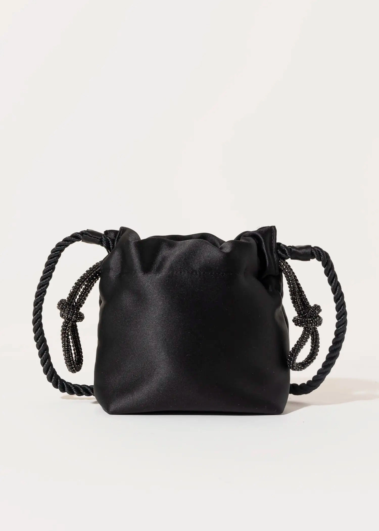 Satin Drawstring Evening Bag