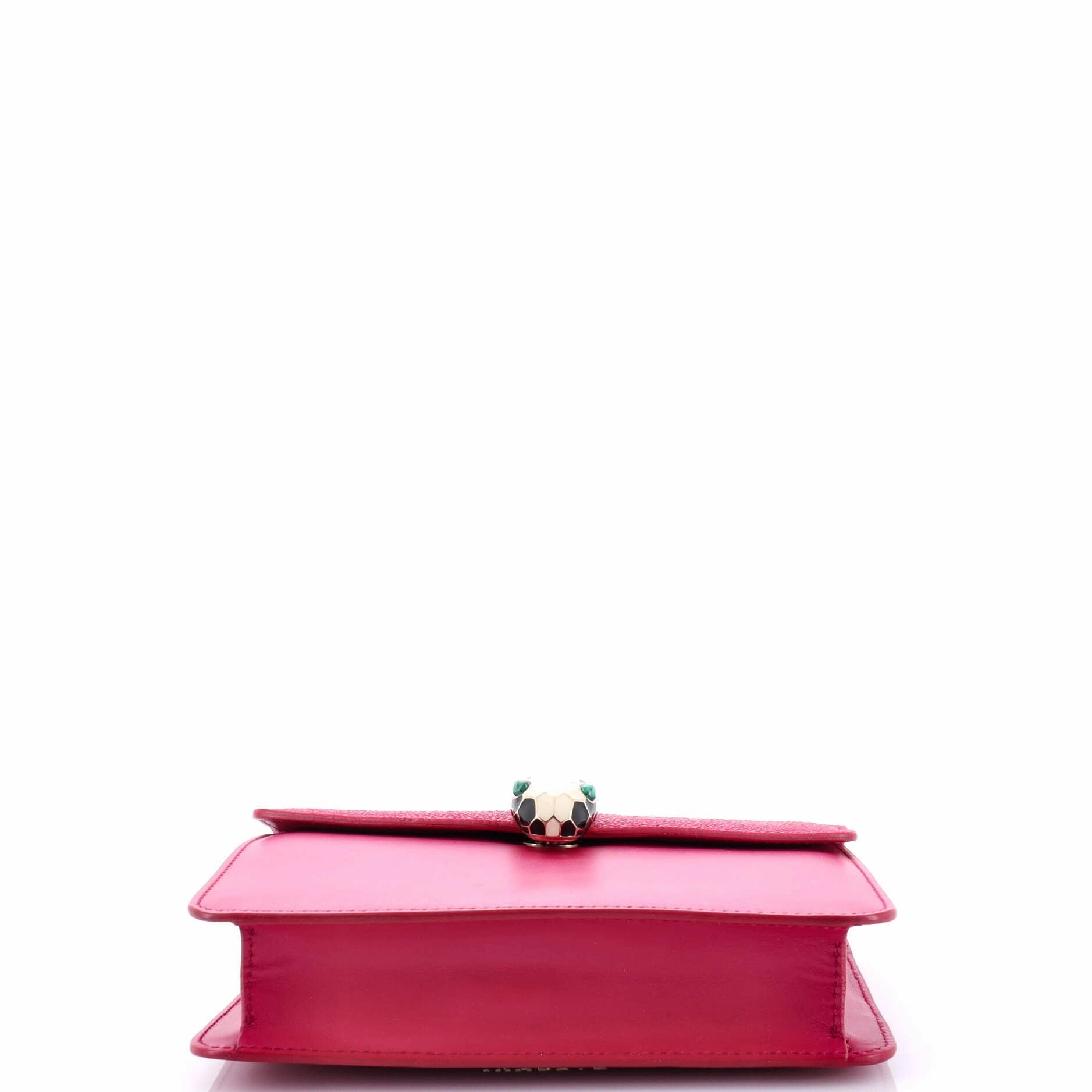 Serpenti Forever Square Shoulder Bag Leather and Stingray Small