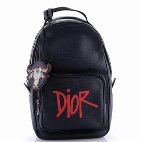 Shawn Stussy Crossbody Backpack Printed Leather