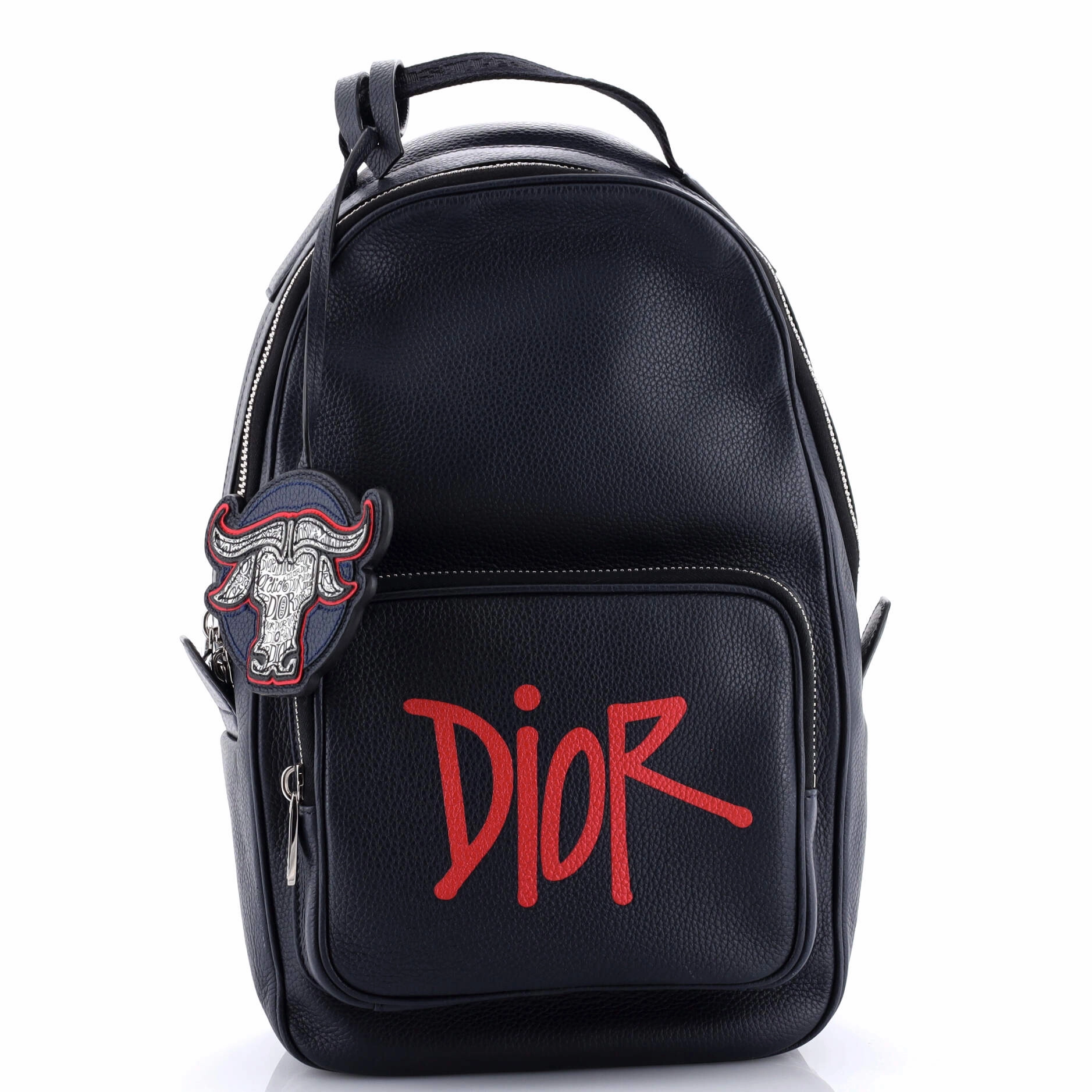 Shawn Stussy Crossbody Backpack Printed Leather