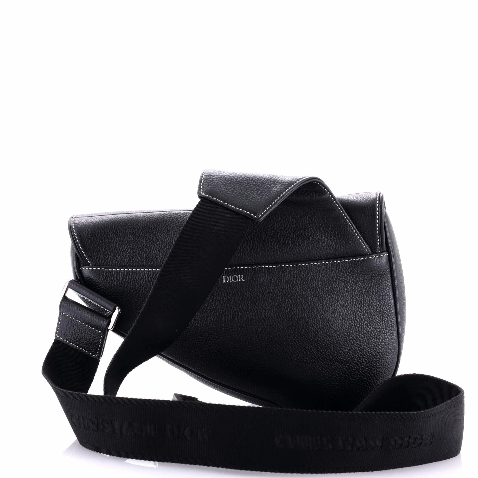 Shawn Stussy Saddle Crossbody Bag Leather with Applique