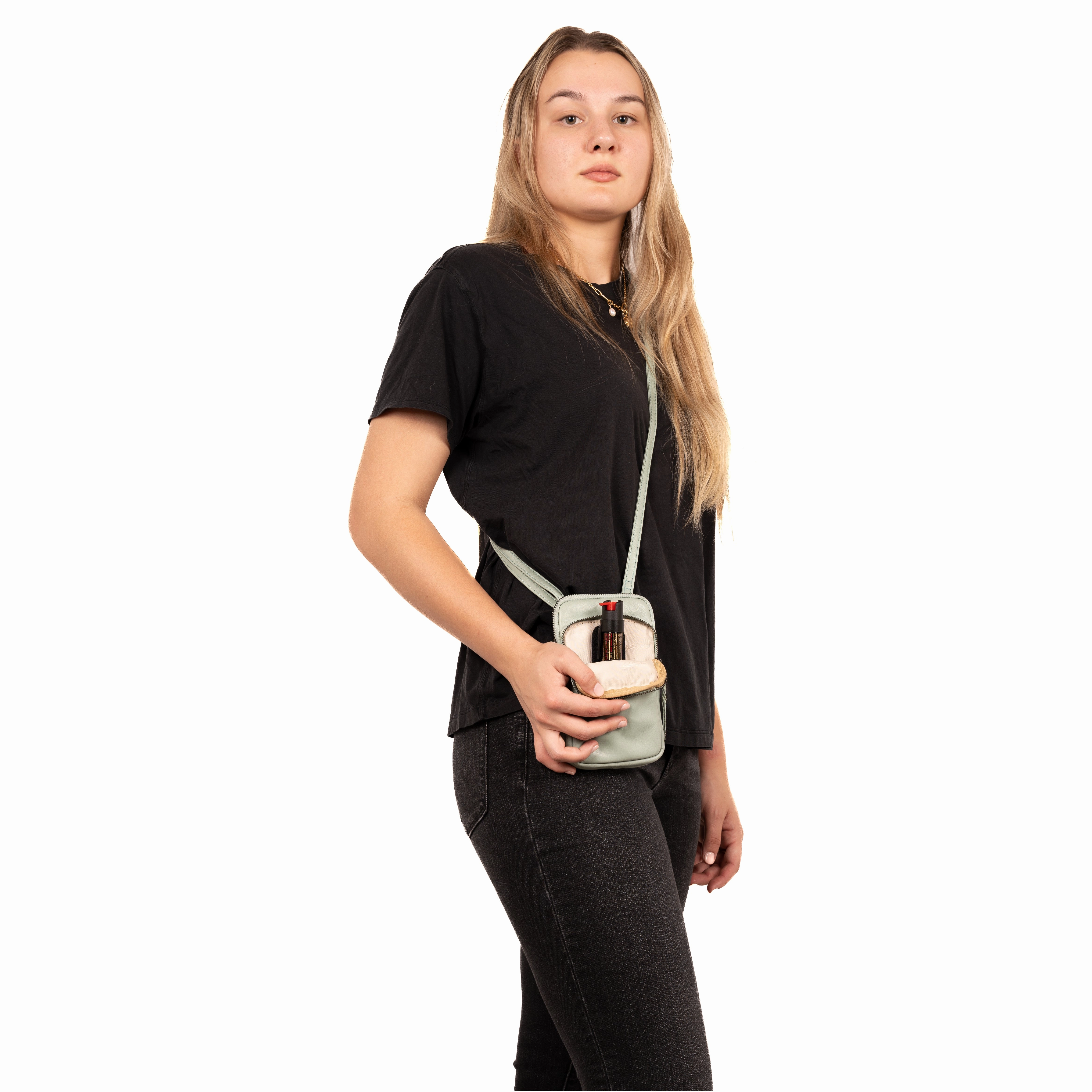 Shay Leather RFID Crossbody by Lady Conceal