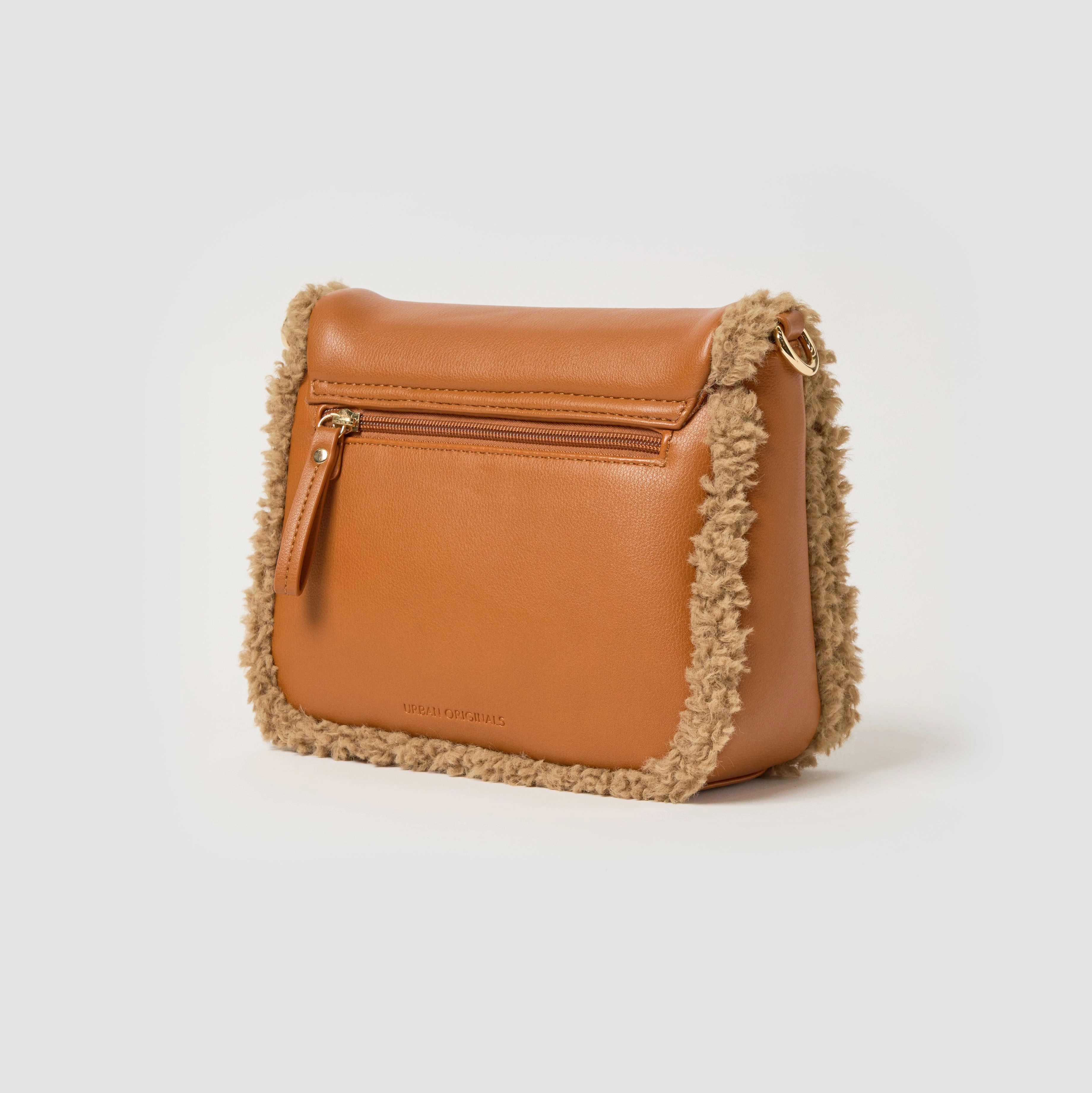 Shearling Crossbody - Sand