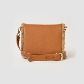 Shearling Crossbody - Sand