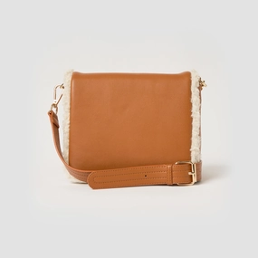 Shearling Crossbody - Tan