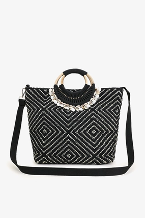 Shell Midnight Lurex Tote