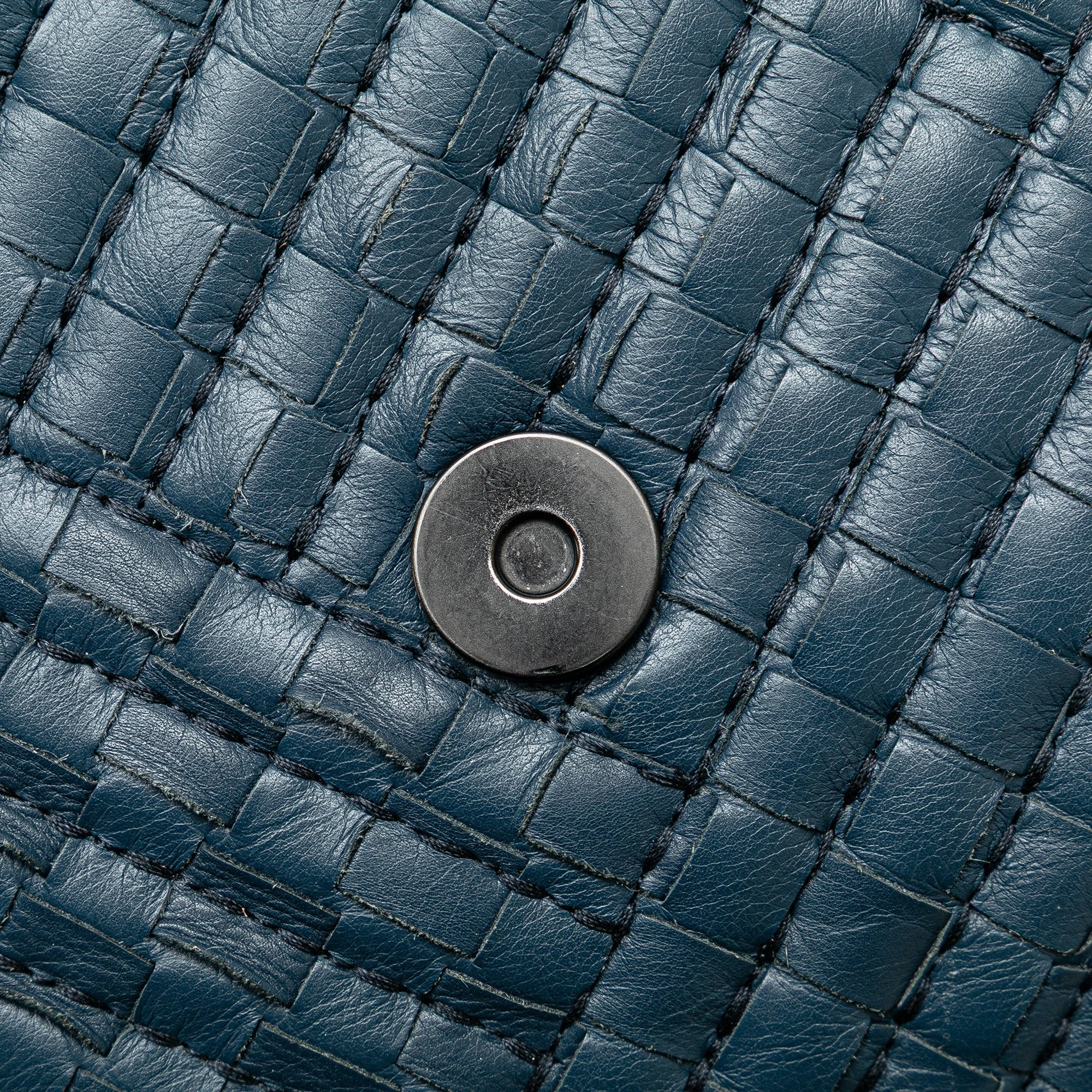 Small Nappa Intrecciato Stitched Olimpia Shoulder Bag