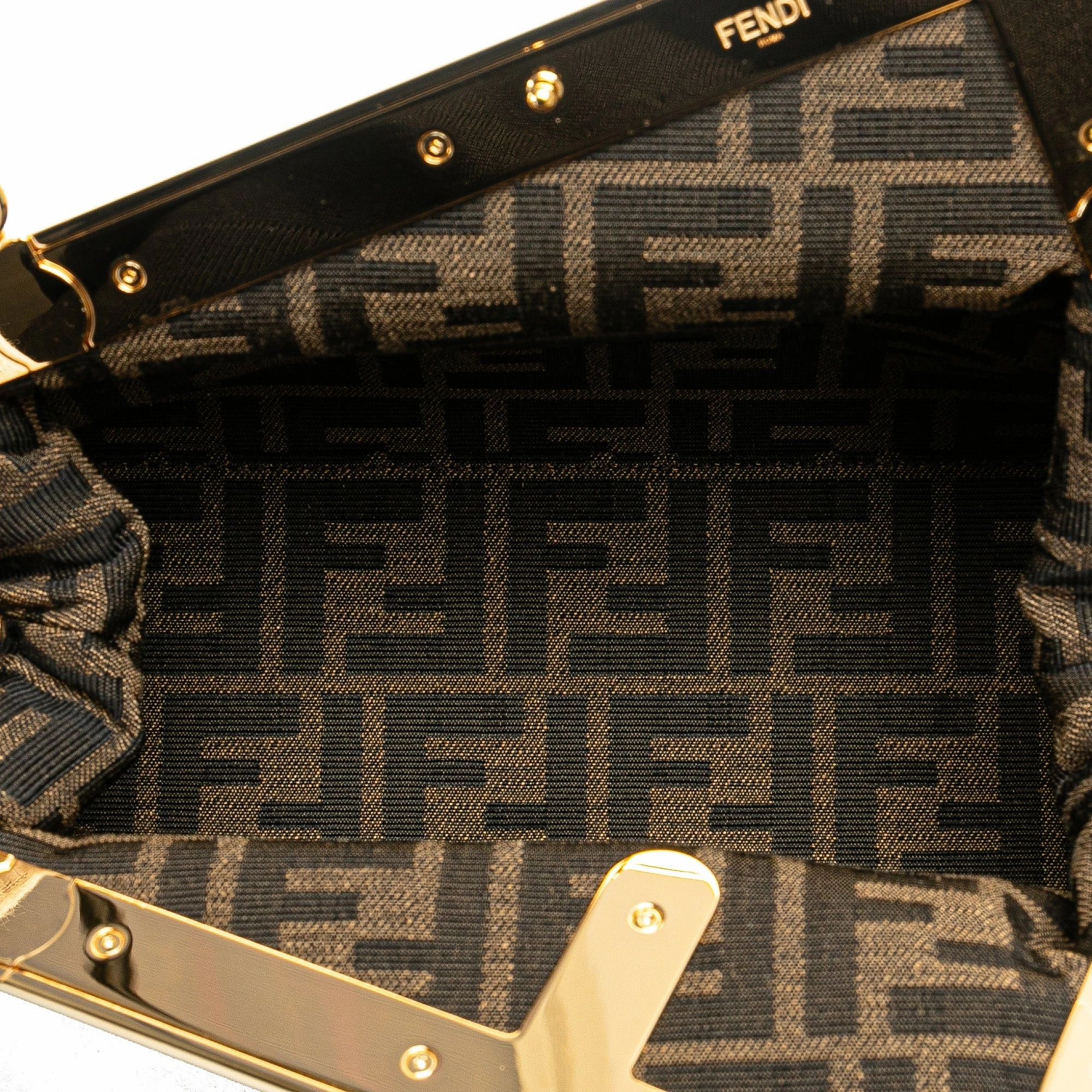 Small Shiny Nappa Fendi First Crossbody