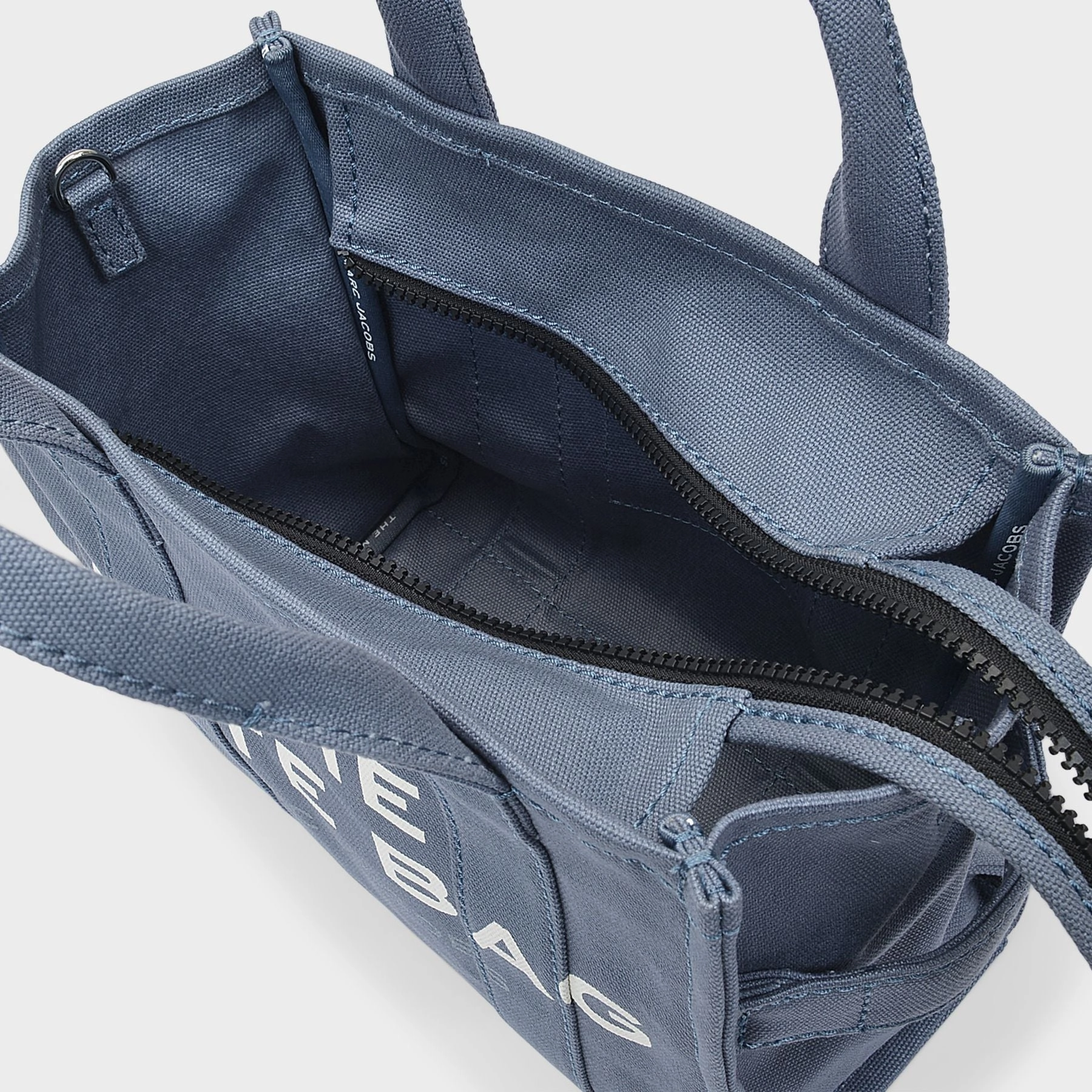 Small Traveler Tote Bag in Blue Shadow Cotton