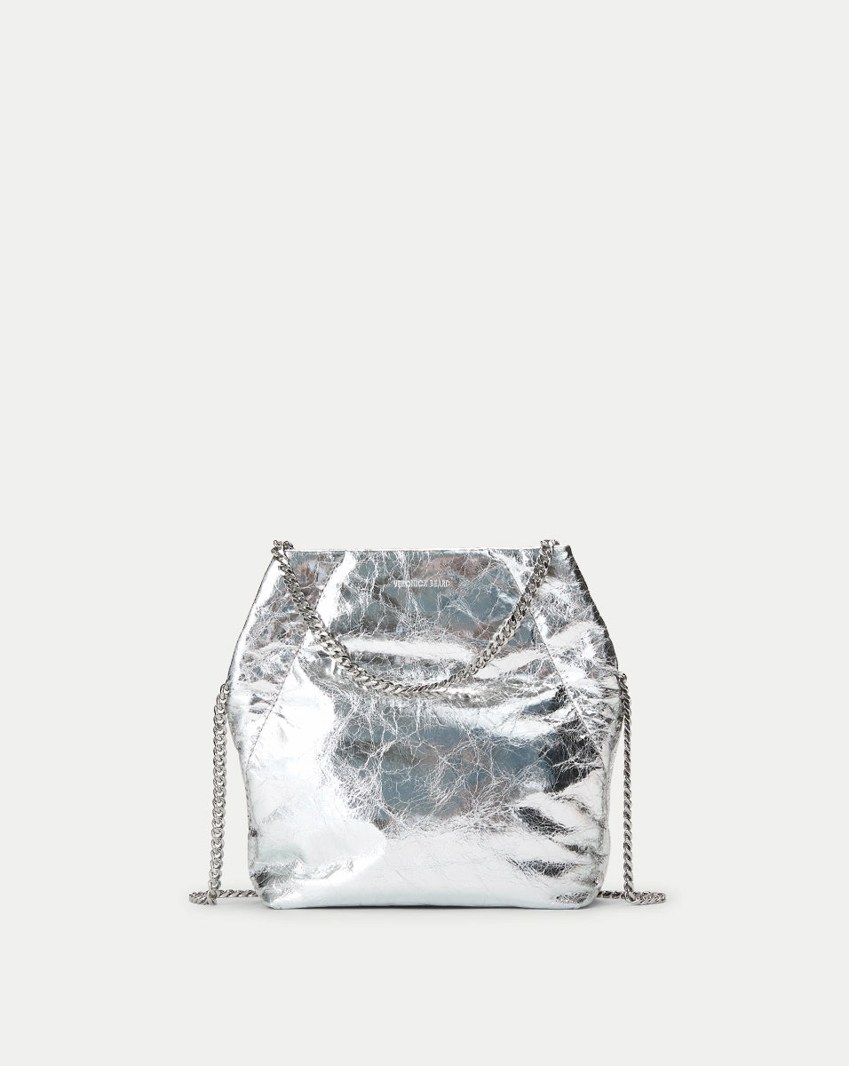 Small Veronica Beard Metallic Slouch Bag
