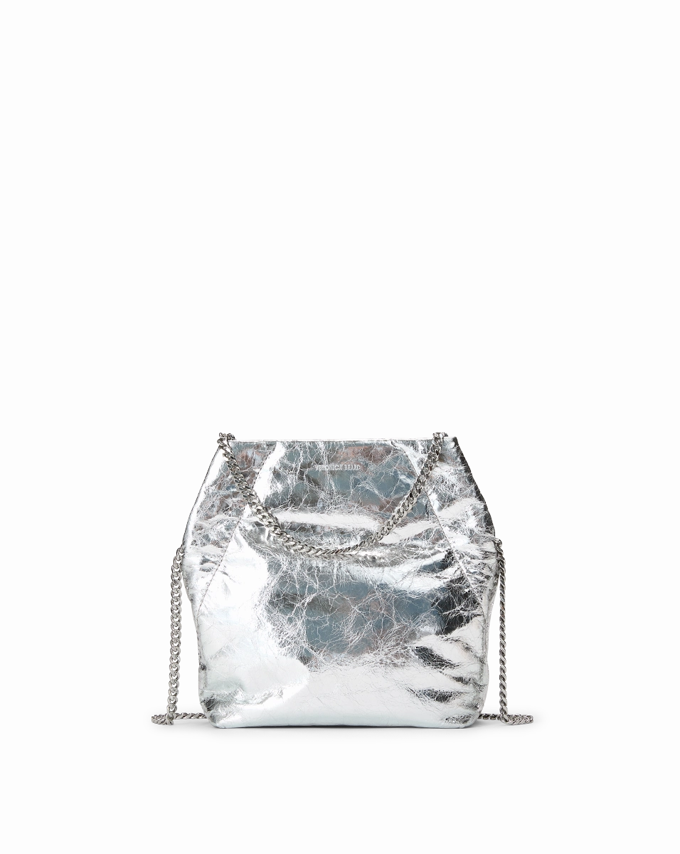 Small Veronica Beard Metallic Slouch Bag