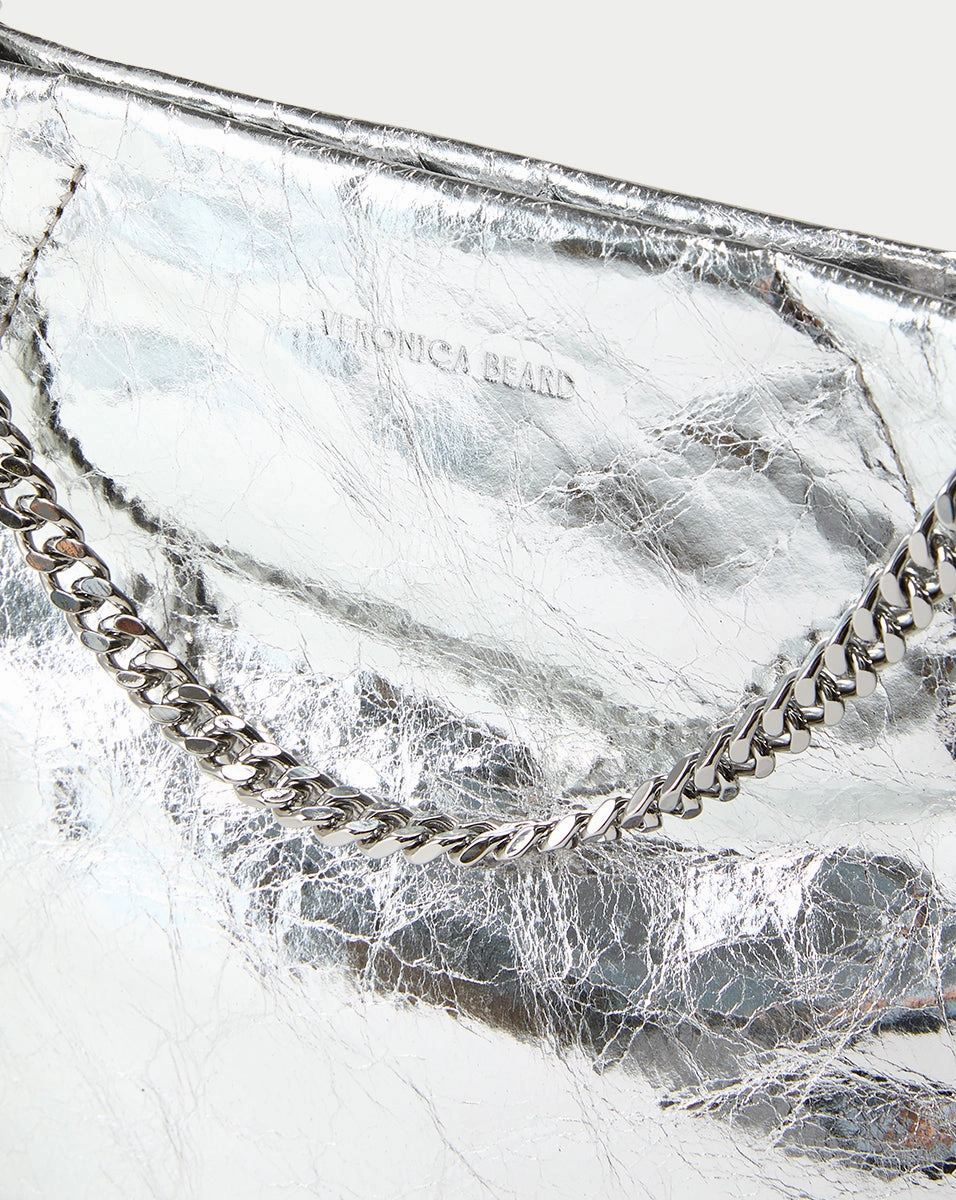 Small Veronica Beard Metallic Slouch Bag