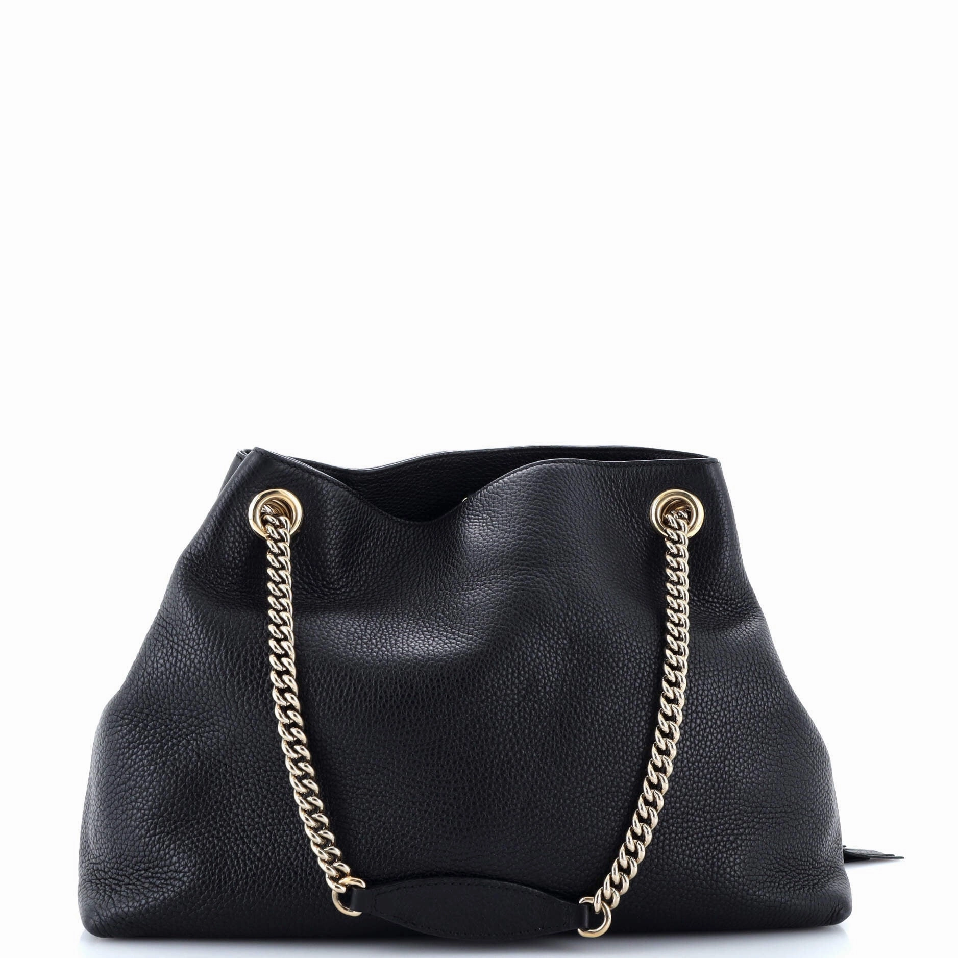 Soho Chain Strap Shoulder Bag Leather Medium