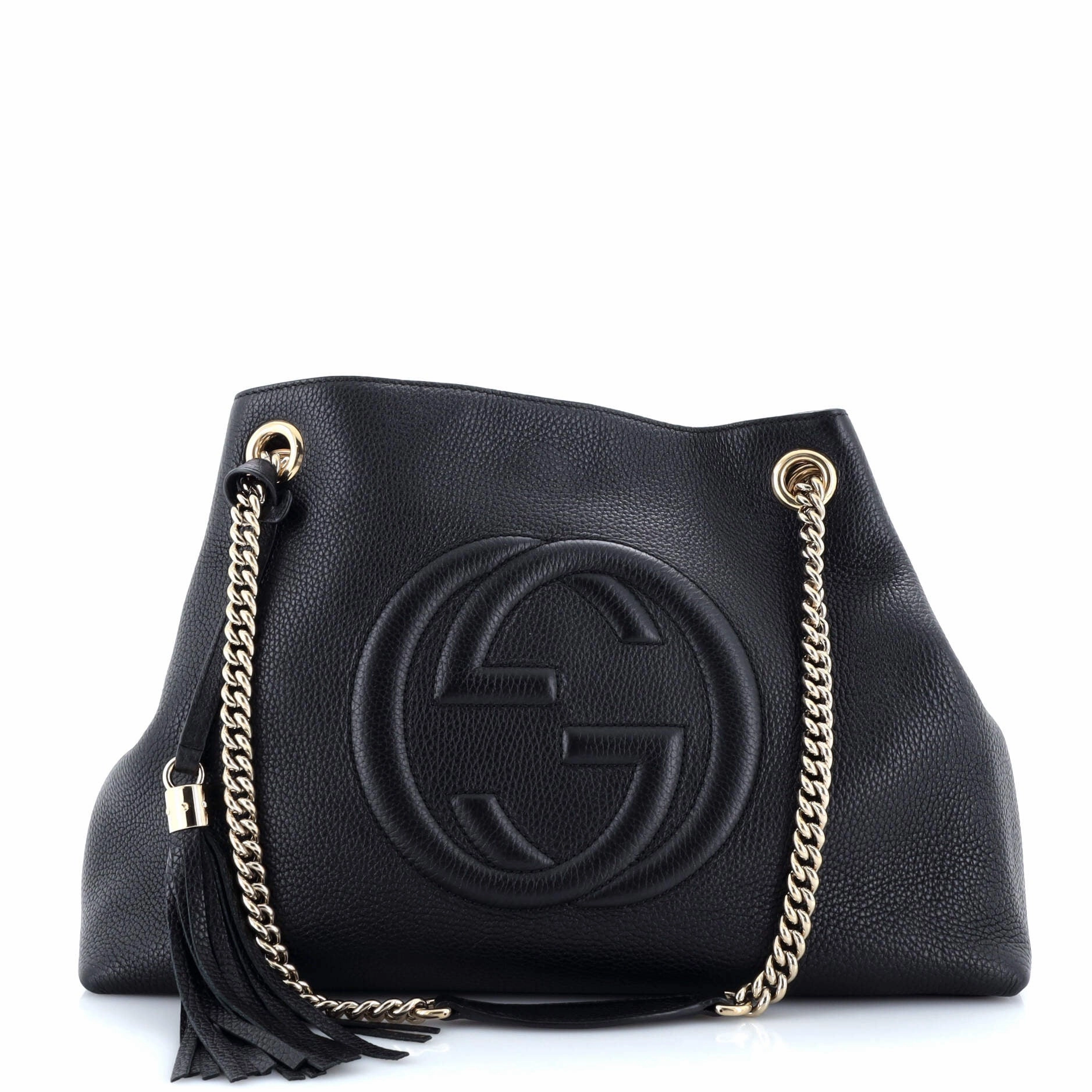 Soho Chain Strap Shoulder Bag Leather Medium