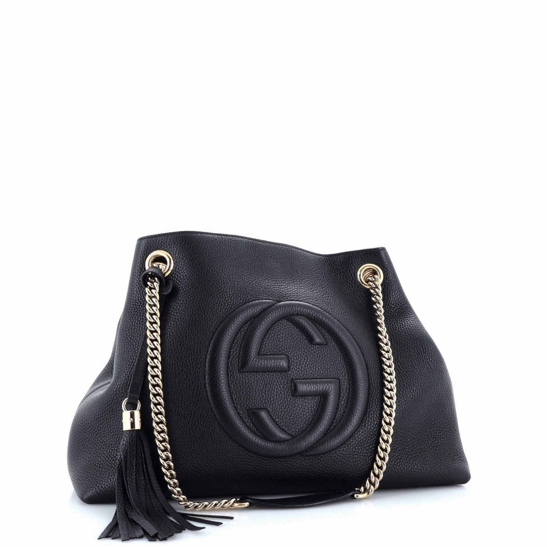 Soho Chain Strap Shoulder Bag Leather Medium