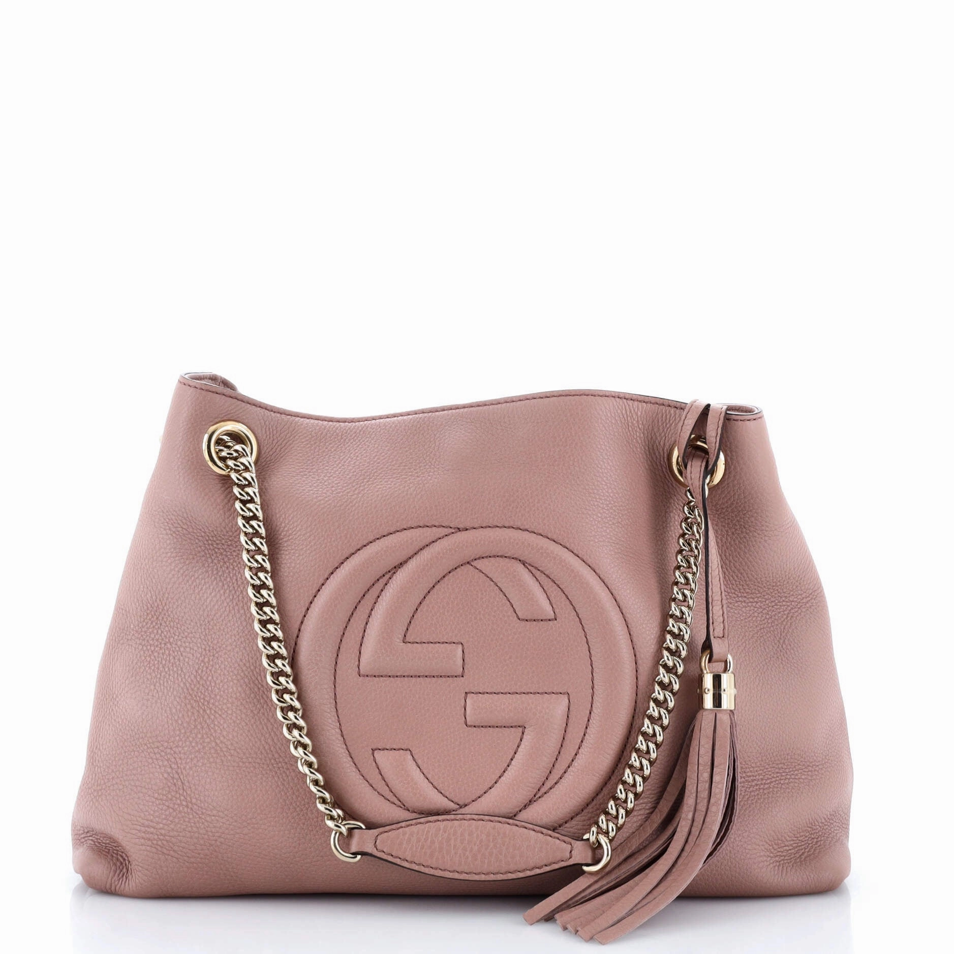 Soho Chain Strap Shoulder Bag Leather Medium