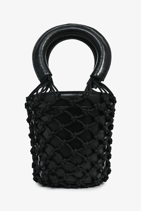 Staud Black Moreau Bucket Bag