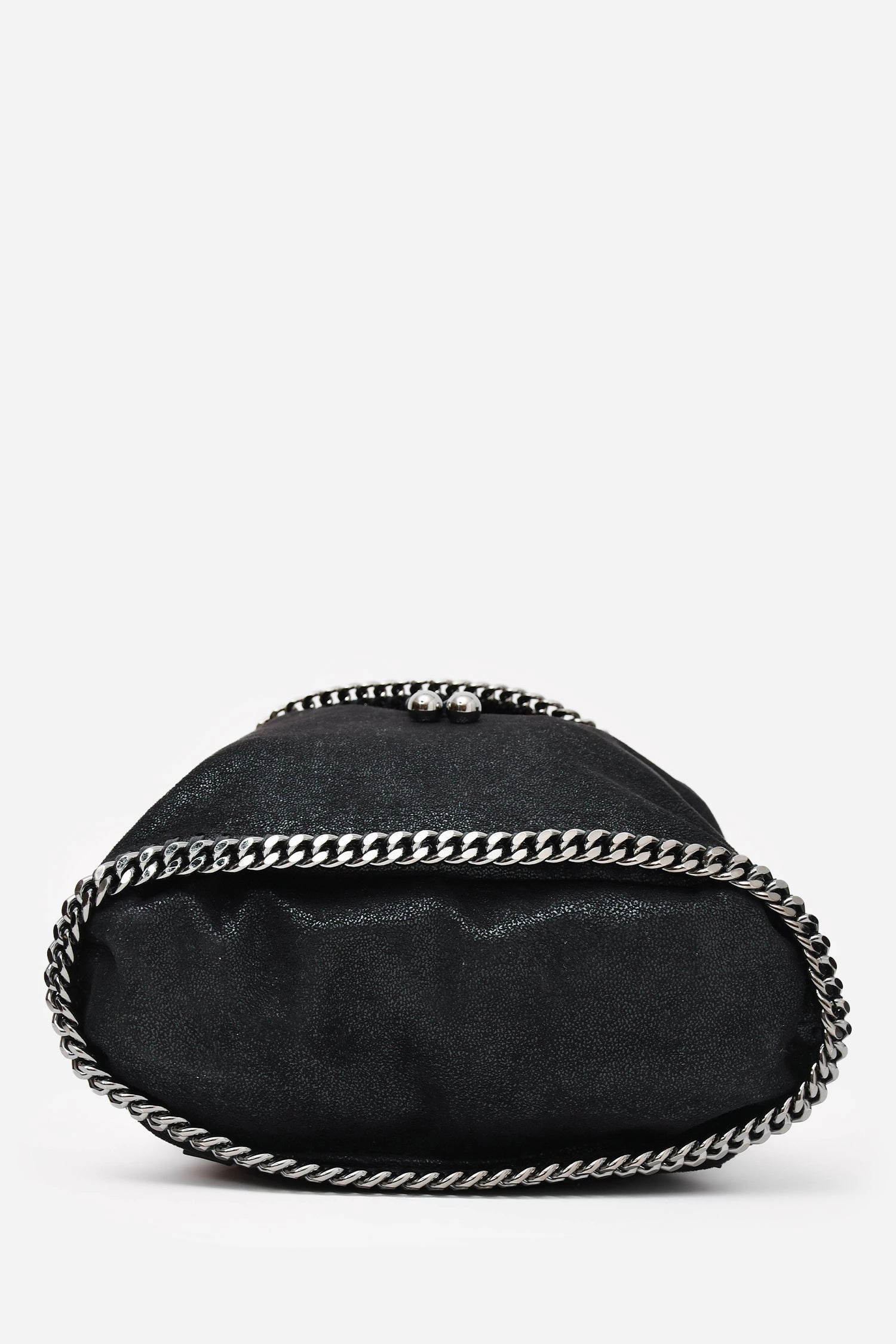 Stella McCartney 2015 Black Faux Leather Falabella Backpack