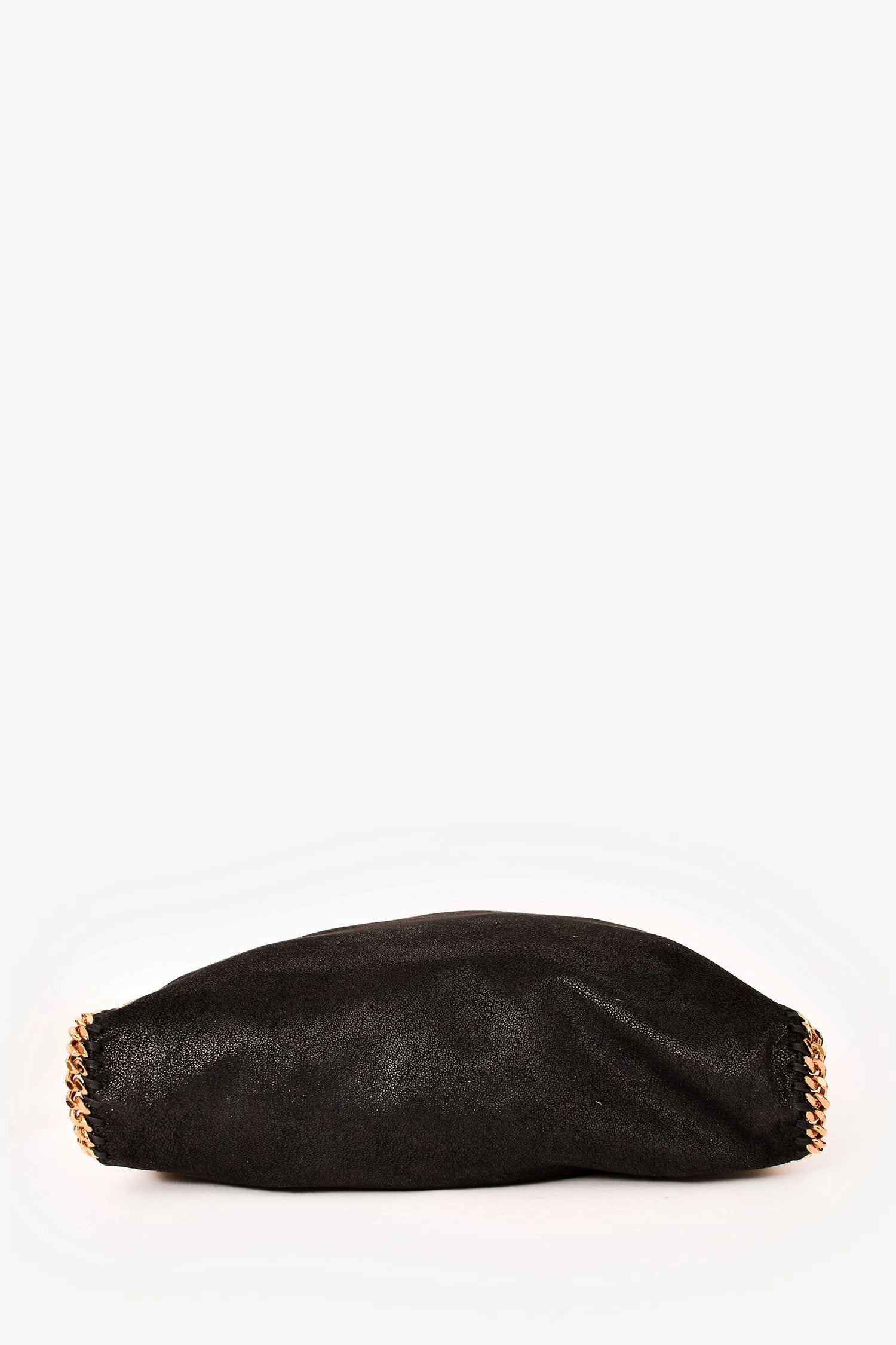 Stella McCartney 2024 Black Gold Hardware Falabella Fold Over Tote