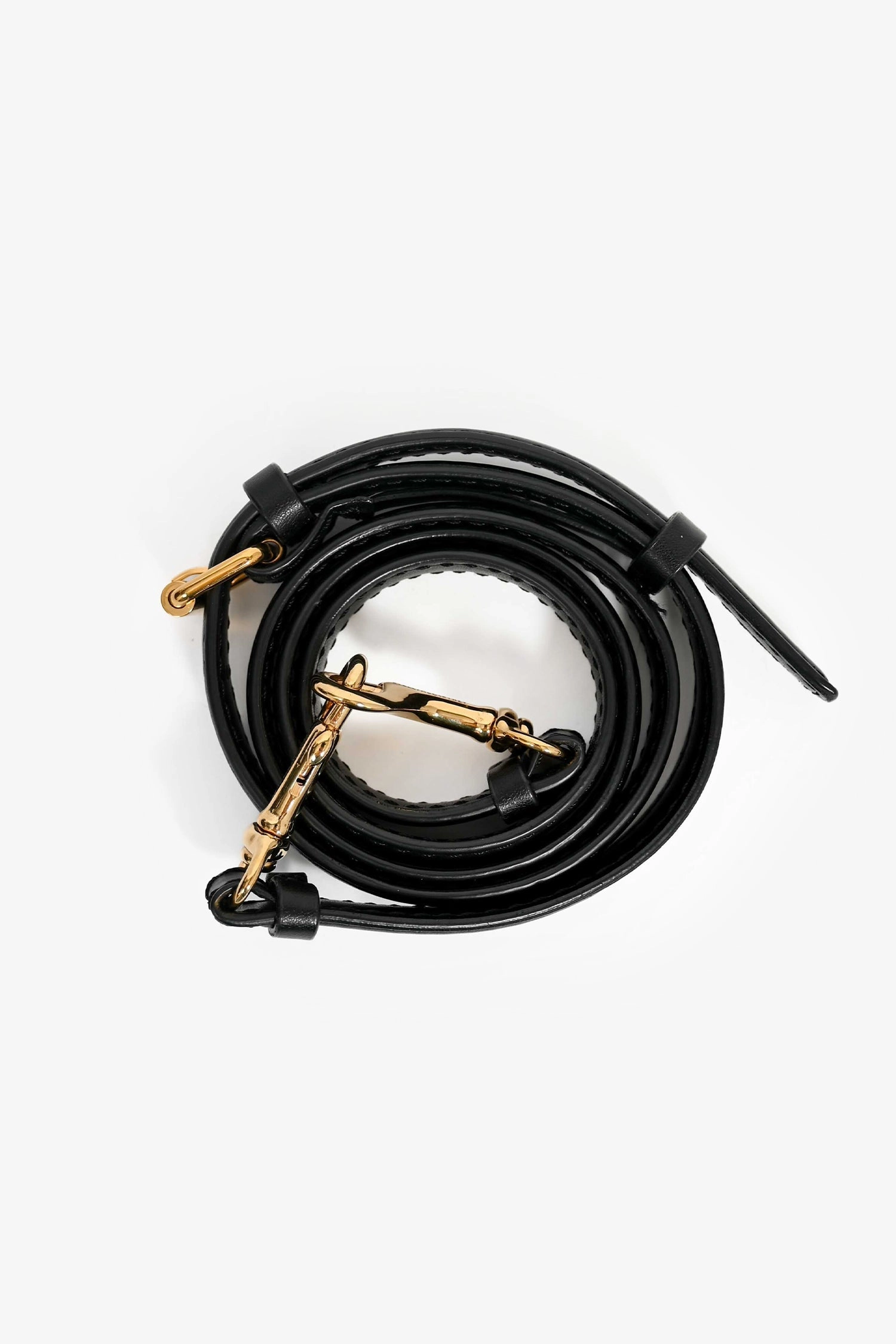 Stella McCartney Black Vegan Leather Gold Zipper 'Cavendish' Top Handle Bag with Strap