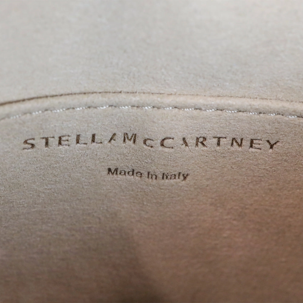 Stella McCartney Yellow Faux-Leather Logo Camera Crossbody Bag