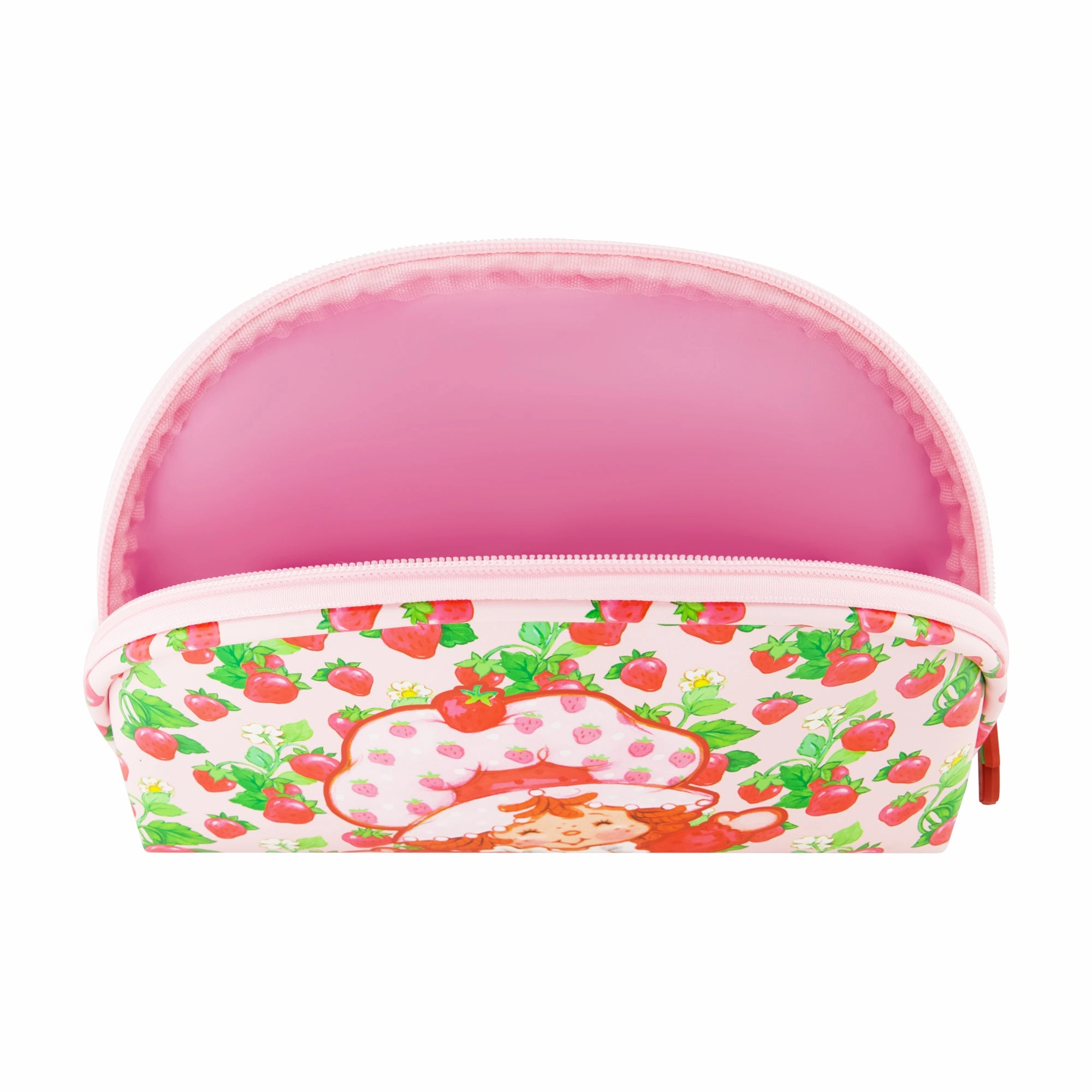 Strawberry Shortcake 2-Piece Travel Cosmetic Case Set C Sweet Strawberry Design with Zipper Pulls
