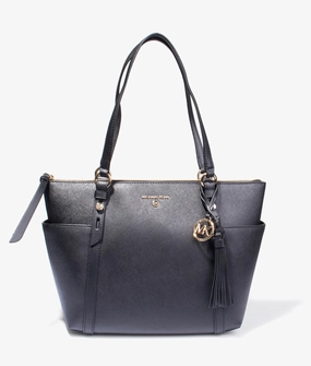 Sullivan medium zip tote in black