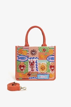 Sun & Sea Beaded Tote
