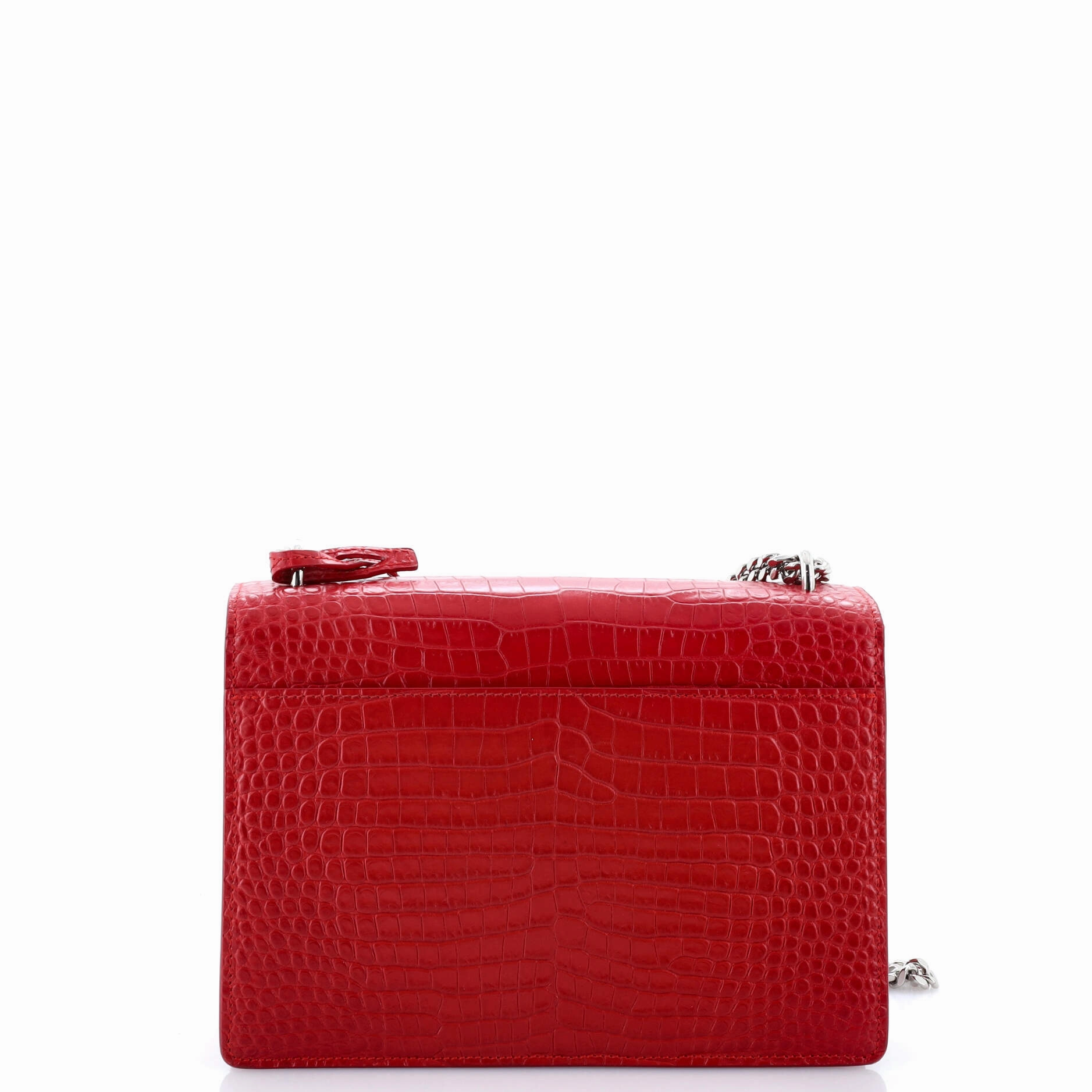 Sunset Crossbody Bag Crocodile Embossed Leather Medium
