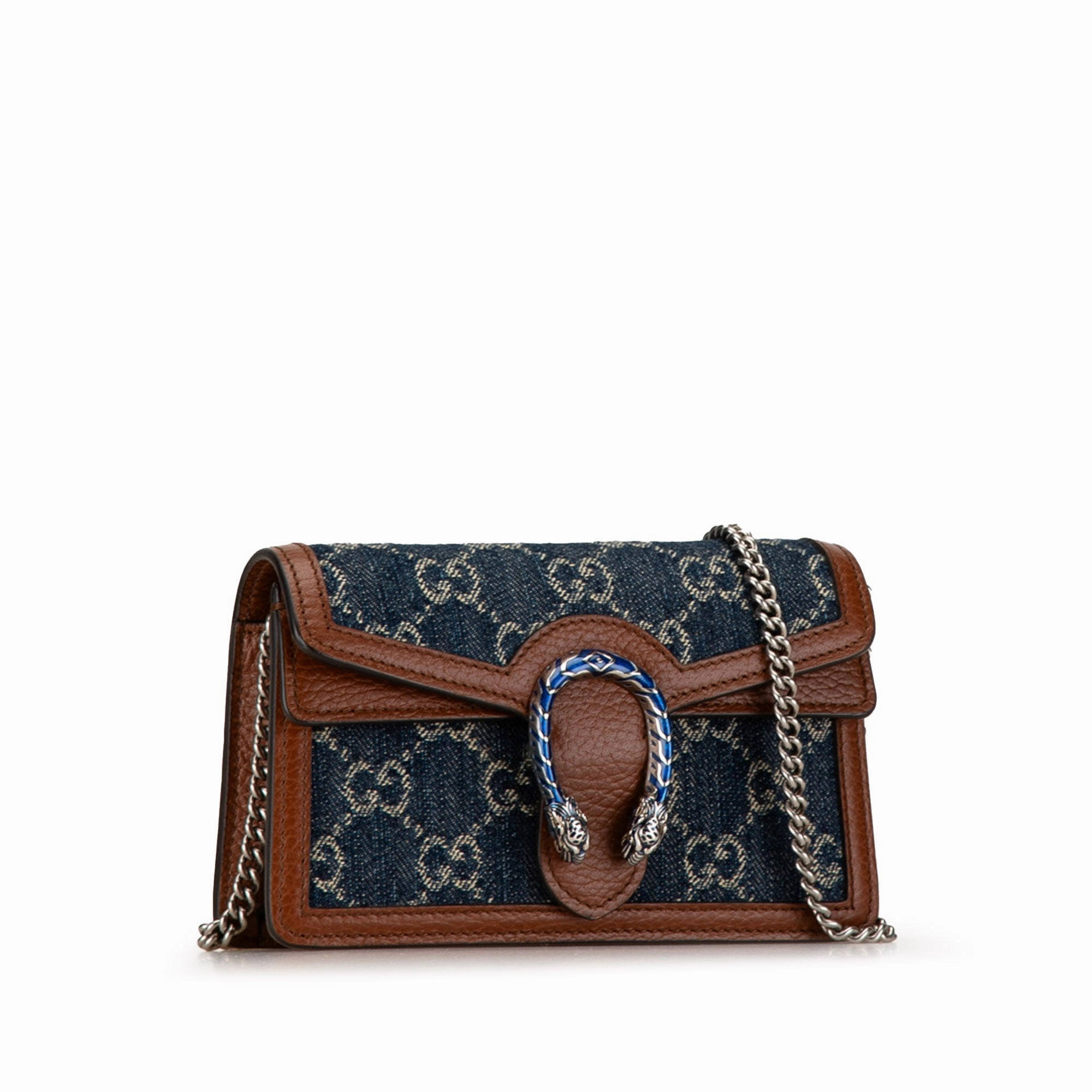 Super Mini GG Denim Dionysus Crossbody