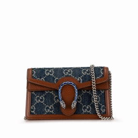 Super Mini GG Denim Dionysus Crossbody