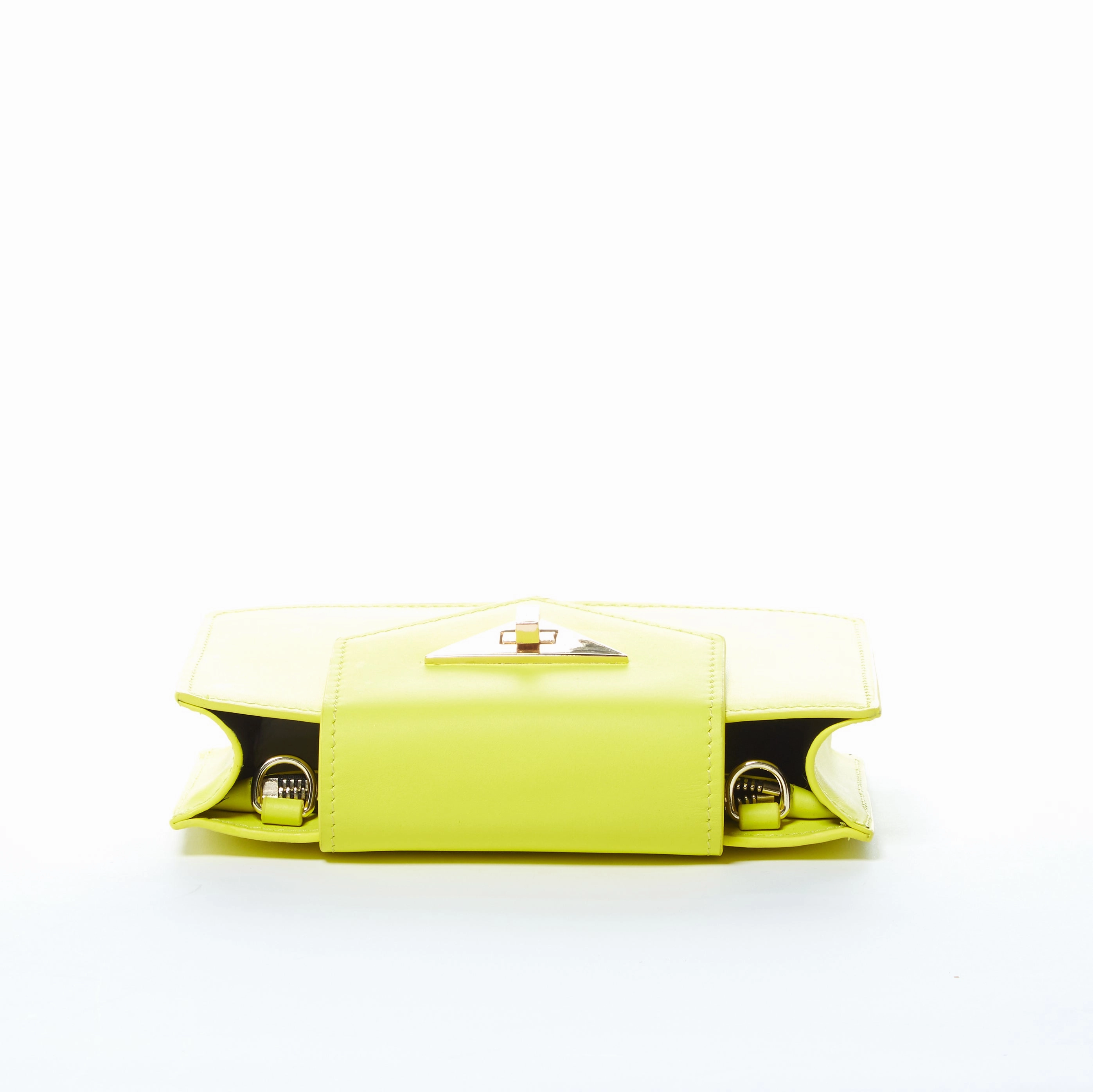 Susu Mary Bright Yellow Small Crossbody Leather Wristlet