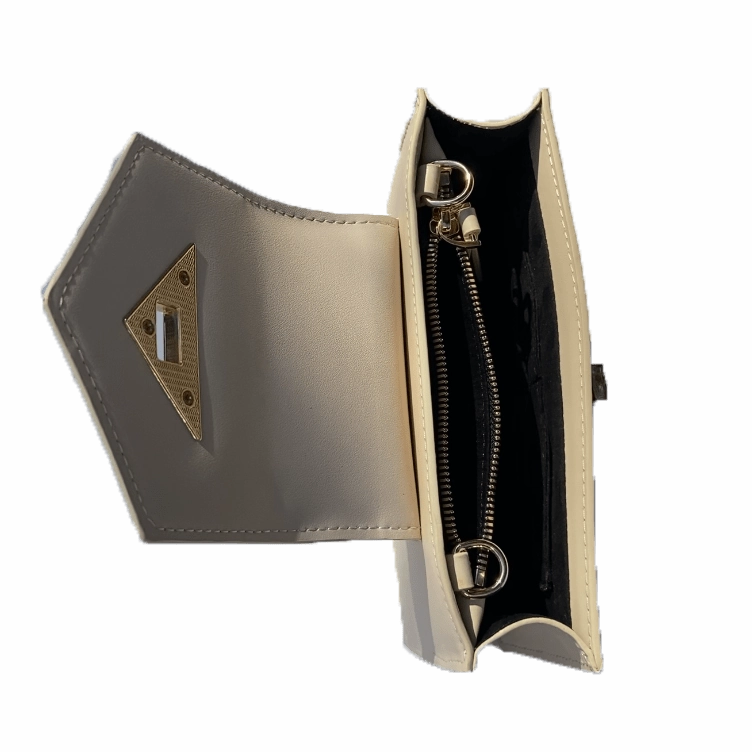 SUSU Mary Off White Mini Crossbody Bag Leather Wristlet