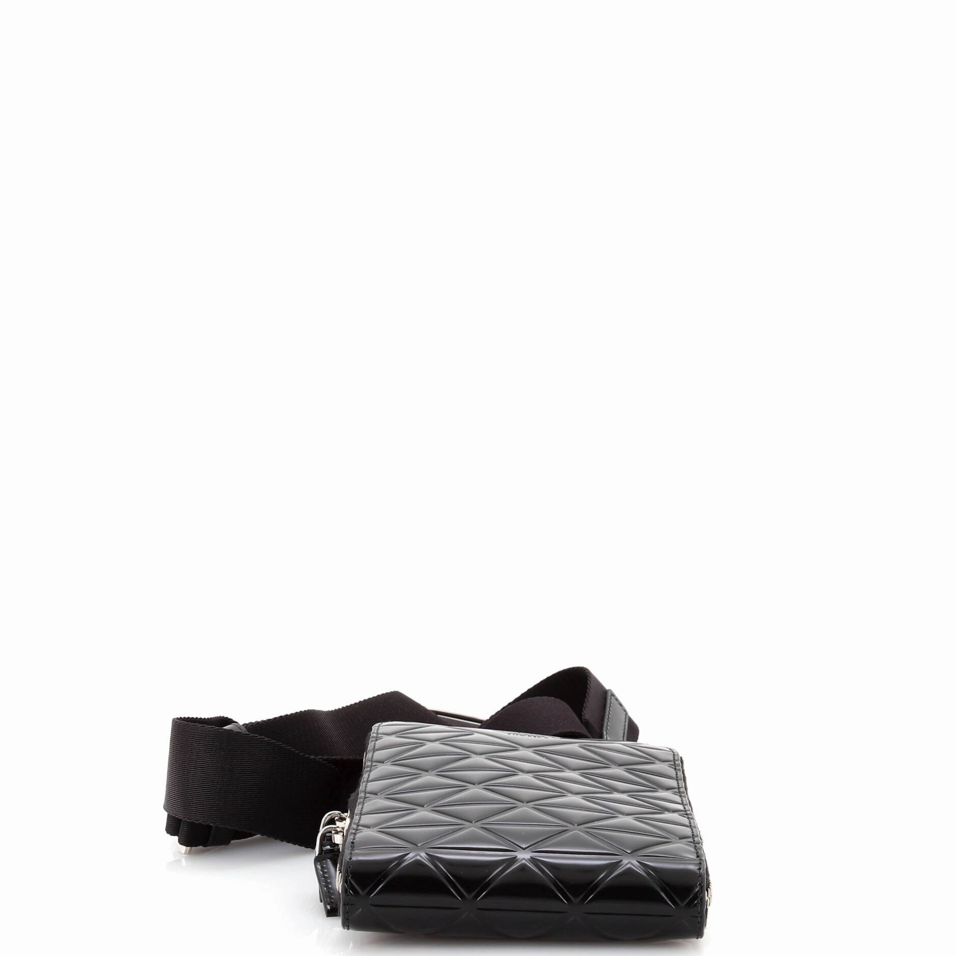 Symbole Phone Holder Crossbody Bag Embossed Leather