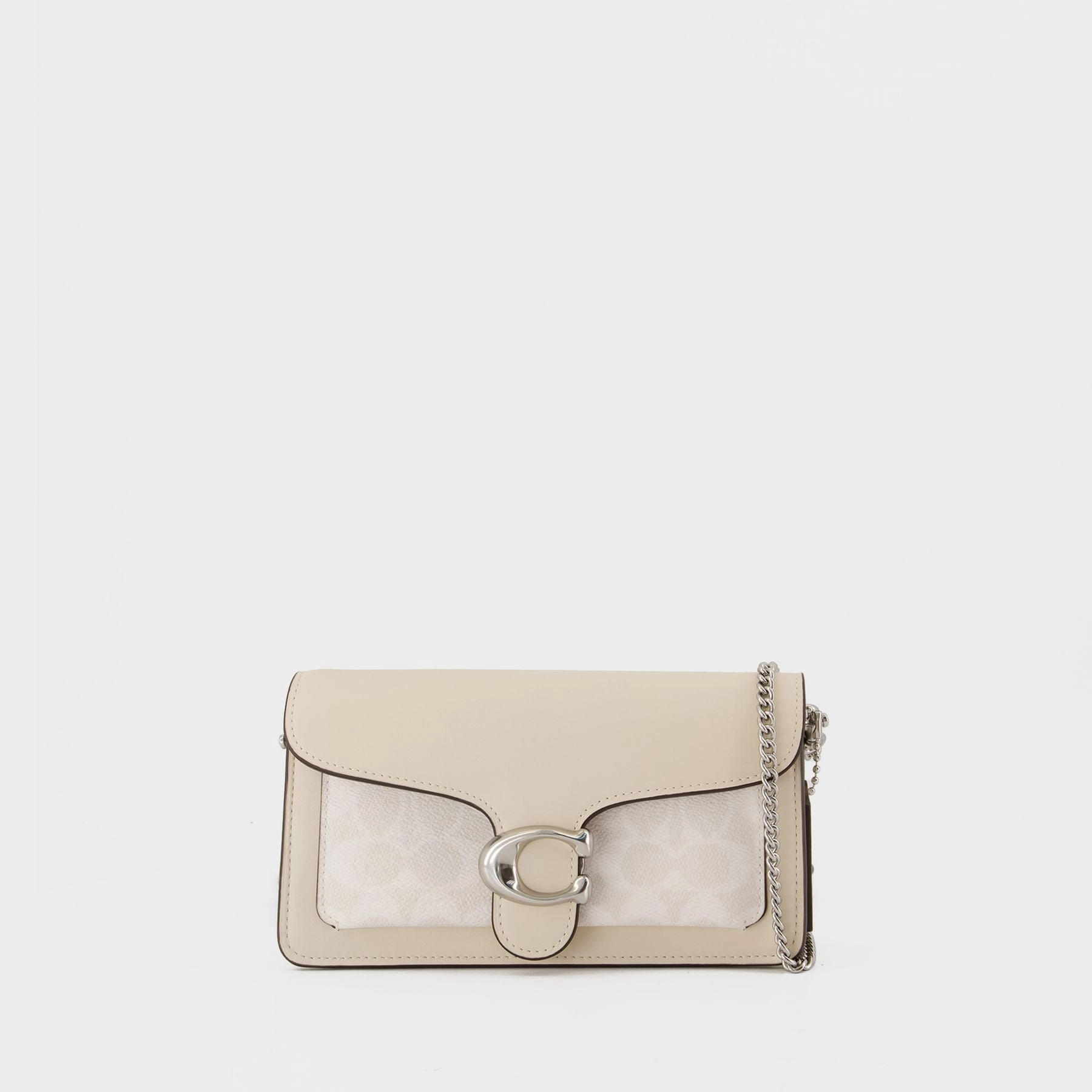 Tabby Chain Clutch Crossbody - Coach - Canvas - White