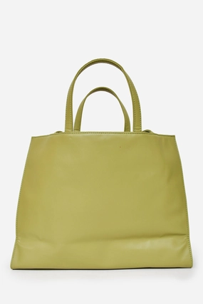 Telfar Green Faux Leather Medium Tote