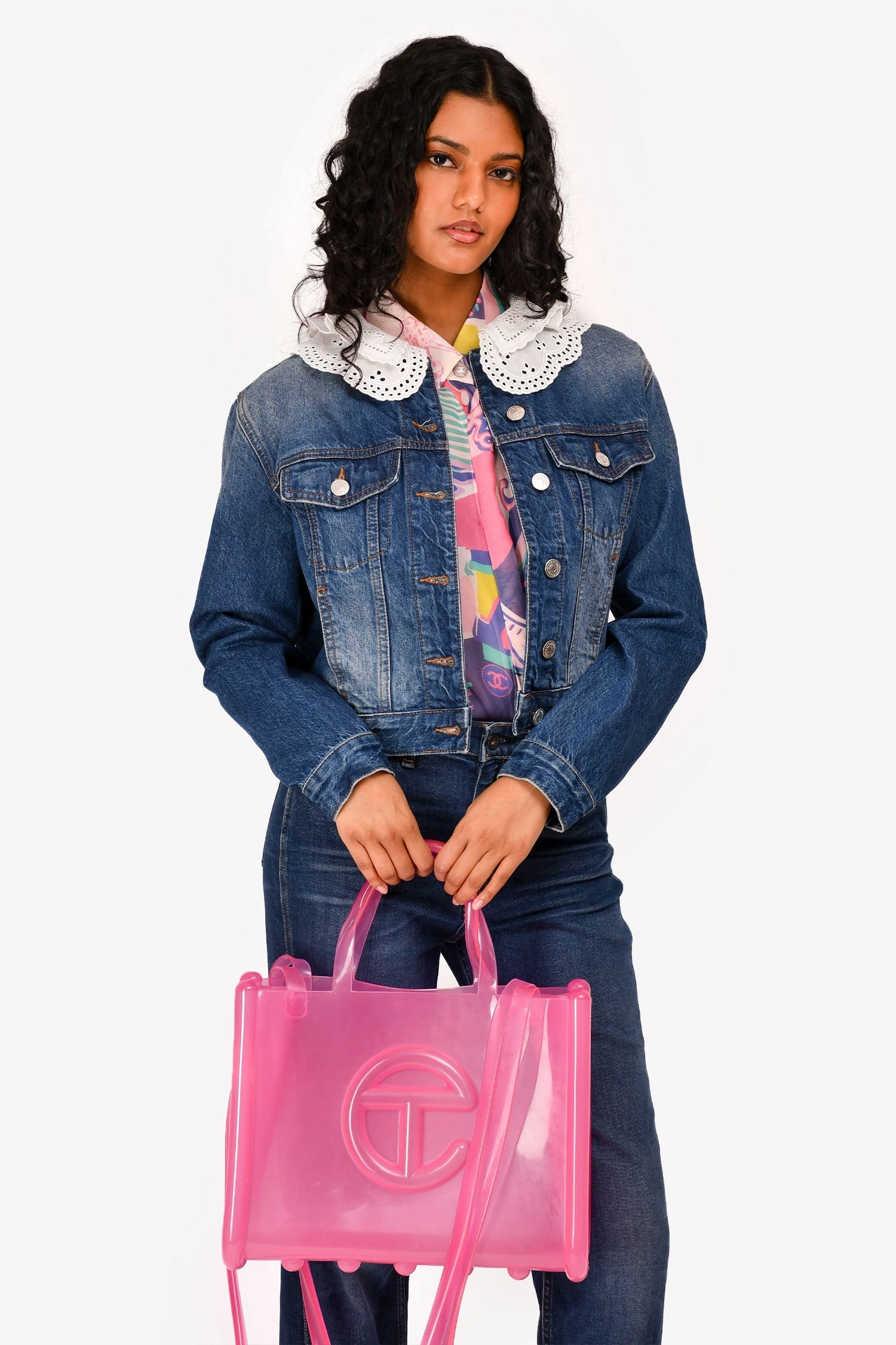 Telfar x Melissa Pink Jelly Rubber Large Jelly Shopper Tote Bag