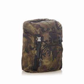 Tessuto Camouflage Backpack Green