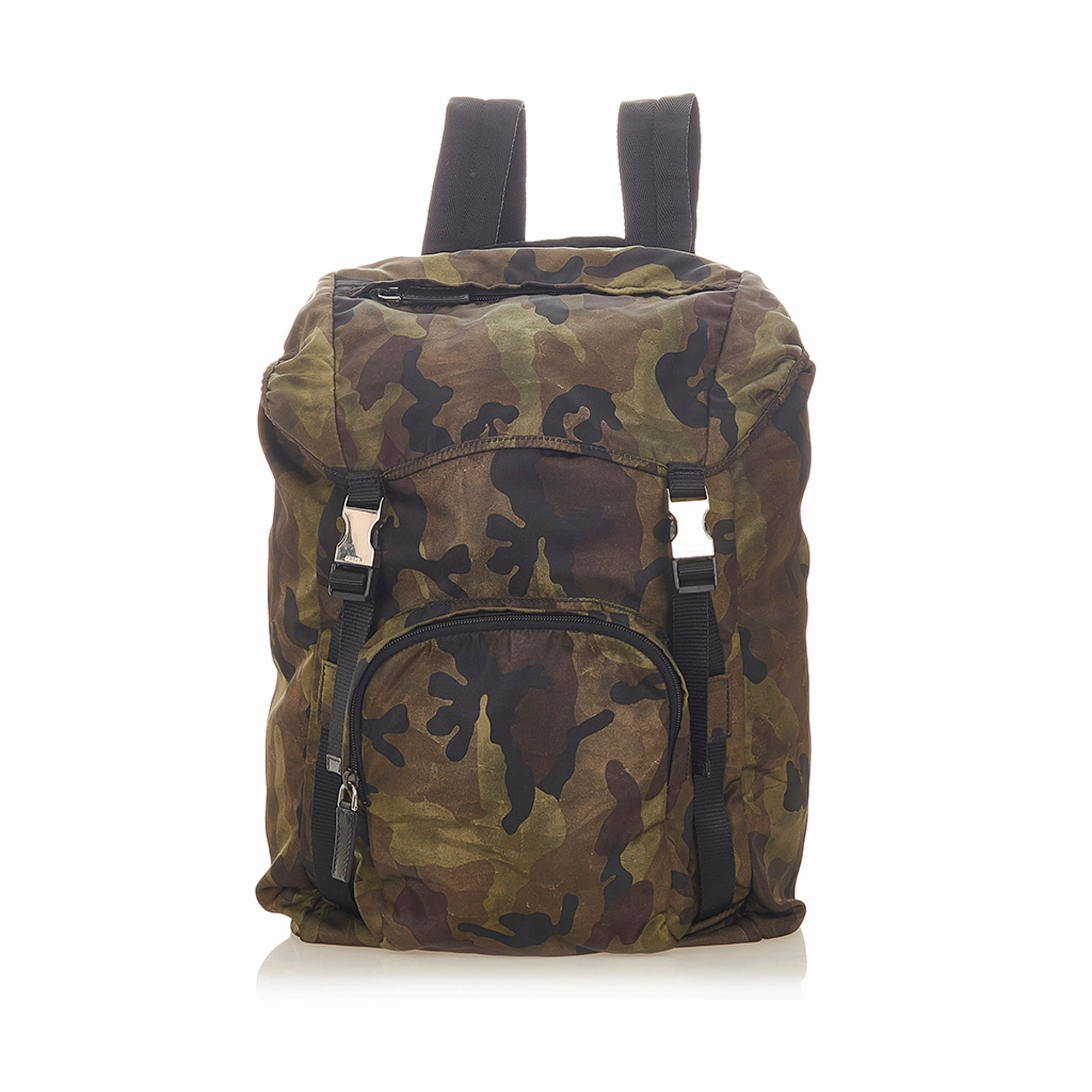 Tessuto Camouflage Backpack Green